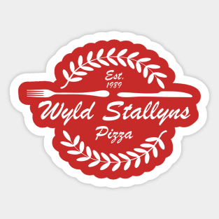 Wyld Stallyns Pizza Sticker